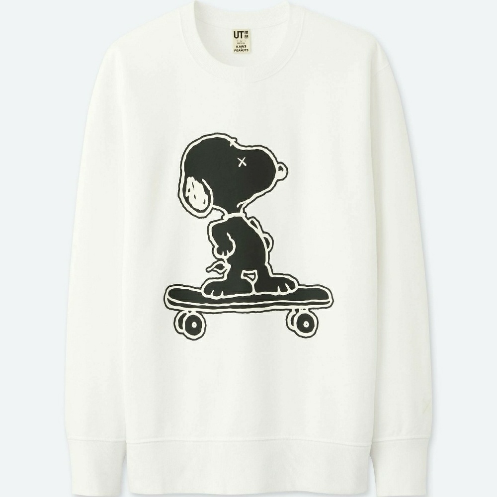 KAWS x PEANUTS Uniqlo Skateboard Crewneck